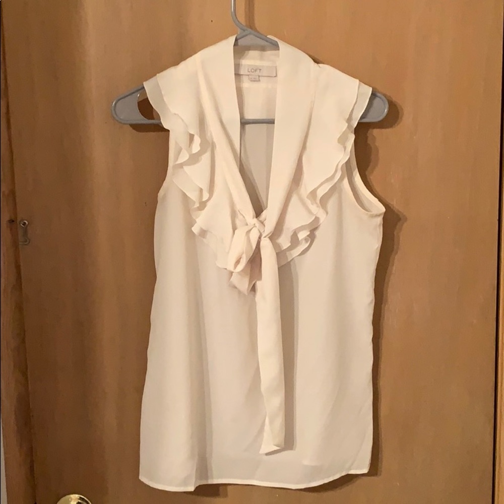 Tie ruffle tank top